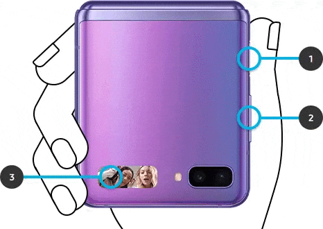 Mano sosteniendo el teléfono para tomar una selfie