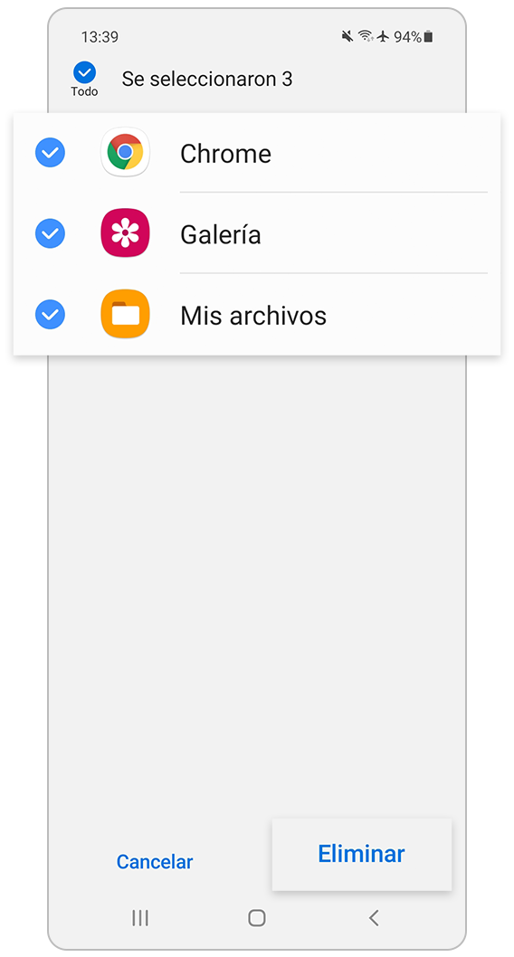 Eliminar aplicaciones con GPS.