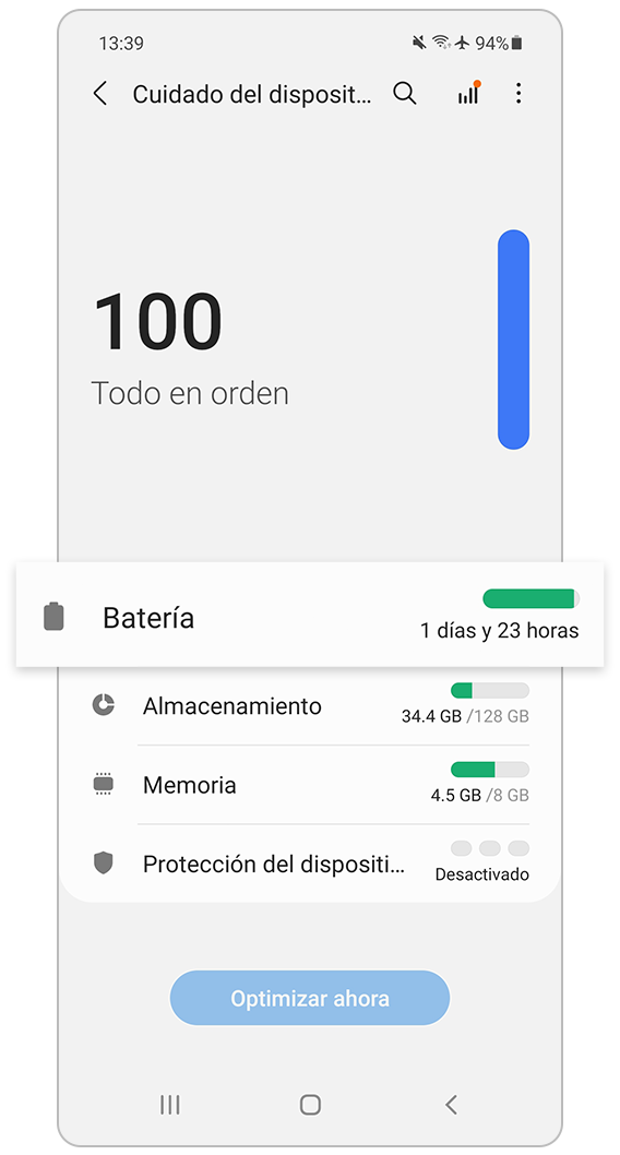 Mantenimiento de la batería