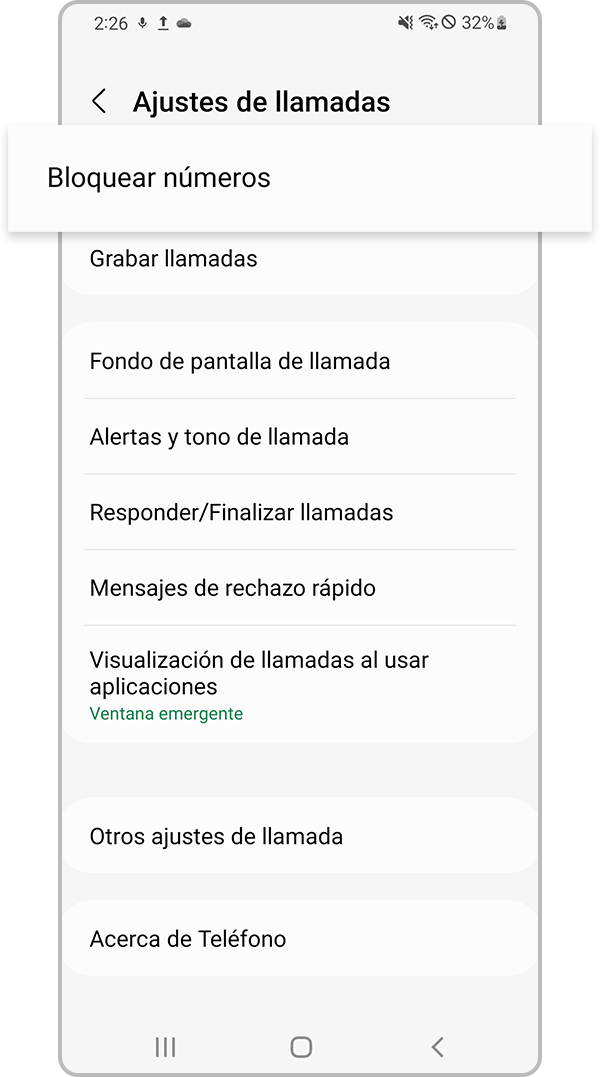 comprobación del dispositivo de bloqueo de números desconocidos paso 3