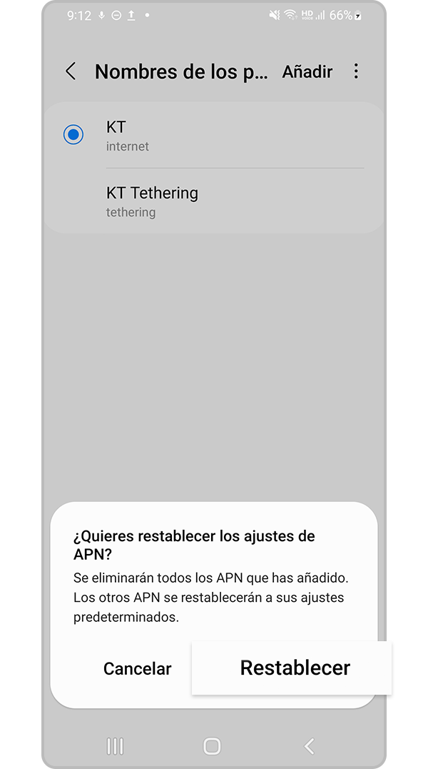 restablecer configuración de red paso 5