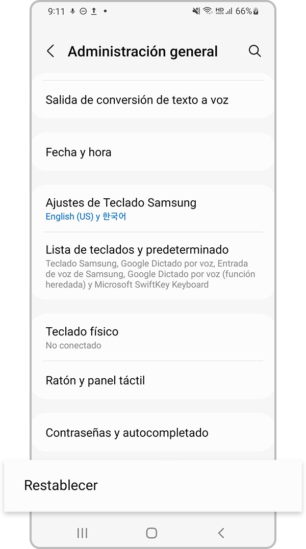 restablecer configuración de red