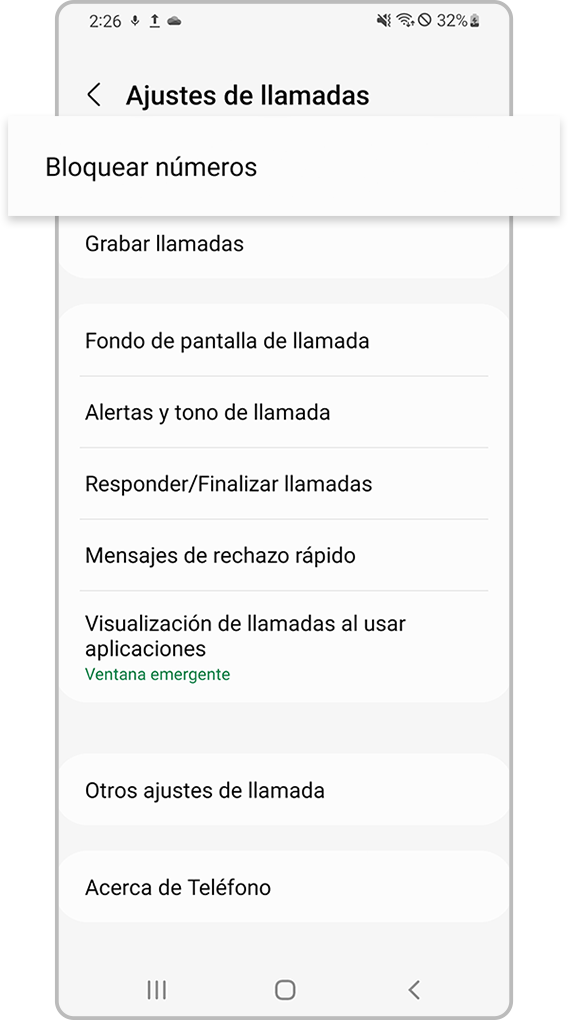 comprobación del dispositivo de bloqueo de números desconocidos paso 3