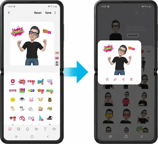 captura de pantalla para sticker de AR Emoji