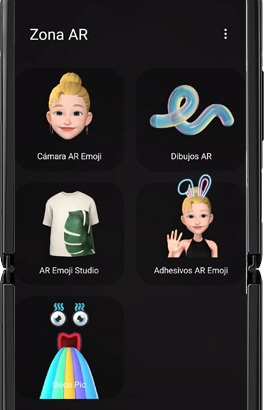 captura de las funciones de Zona AR