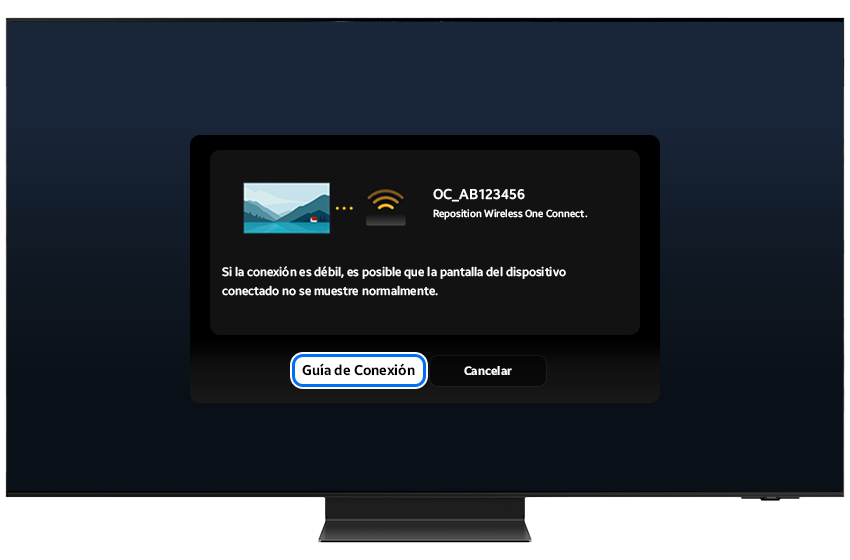 Connection Guide button highlighted on the pop-up window.