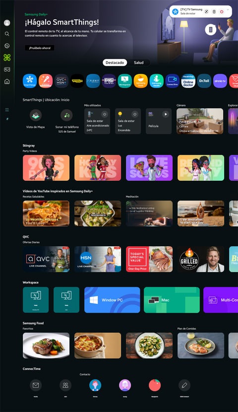 Samsung Daily+ Home screen displayed.