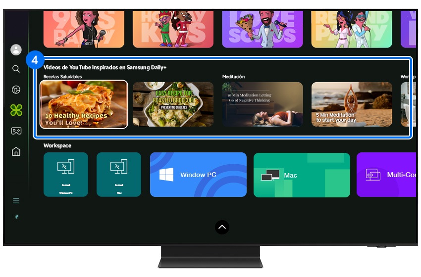 Displaying the App Preview area of Samsung Daily+