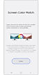 Screen Color Match start page with the Start button highlighted.