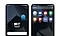 Two screens illustrate how to access Samsung Free from the Galaxy smartphone home screen. The first screen displays the home screen. This is swiped up, leading to the second screen. The Samsung Free app icon is displayed among the list of apps.
