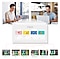 Men and women are working on laptops. Below, the main functions of Samsung VXT CMS, Screen, Content, Playlist, Schedule, are piled up in the cloud, and Signage installed in each region of Europe/CIS, Asia, ME/Africa, North America, Latin America, and China is connected.
