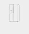 Large refrigerator is 90cm wide and above and 600L and above