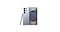 Two Titanium Pinkgold Galaxy S25 Ultra with S Pen are seen from the rear and front view.