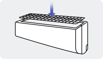 slide the filter off from the unit