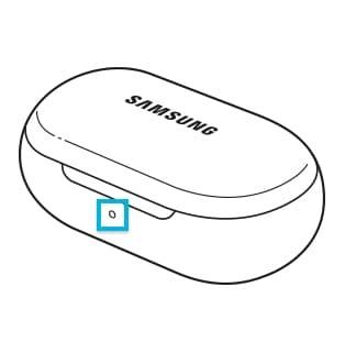 Galaxy buds' case indicator light