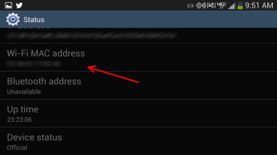 How to find Wifi MAC Address