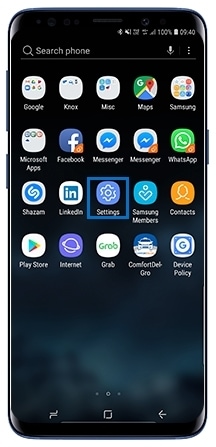 tap settings