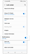Select Lock screen notification settings