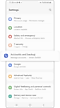 accounts and backup under settings