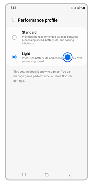 Sélectionnez Stockage