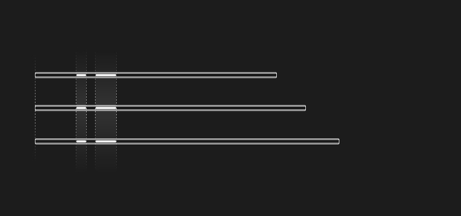 Vue latérale des Galaxy Tab S9, S9+ et S9 Ultra alignées avec la disposition du bouton d’alimentation et du bouton latéral en surbrillance.