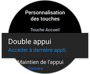 Double appui montre