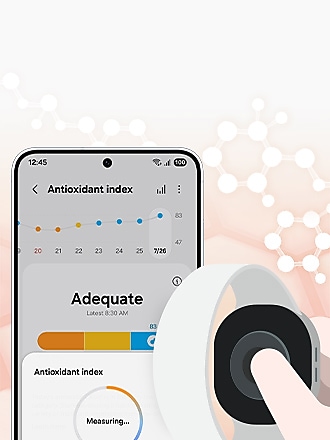 Een interface die toont hoe je jouw antioxidantenwaarde kunt meten.