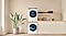 Alt txt: Samsung wasmachine en droger in een modern interieur.