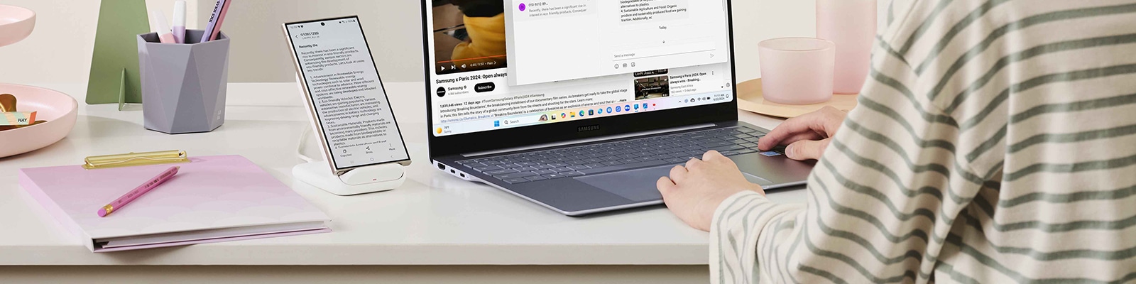 phone with laptop