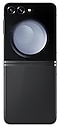 De Galaxy Z Flip5 in Graphite, gezien vanaf de achterkant.