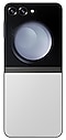 De Galaxy Z Flip5 in Gray, gezien vanaf de achterkant.