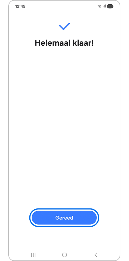 Tik op de knop Gereed