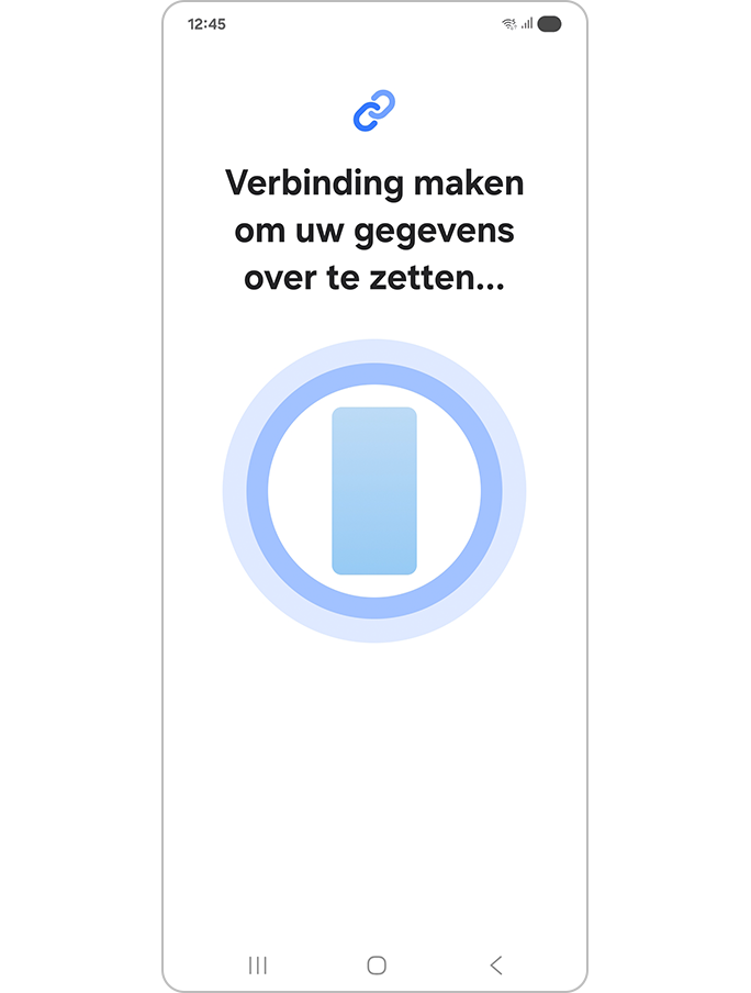Verbinden om je gegevens over te zetten