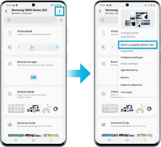 Spiegel met behulp van SmartThings stap 2