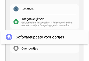 Software-updates met de Galaxy Wearable-app