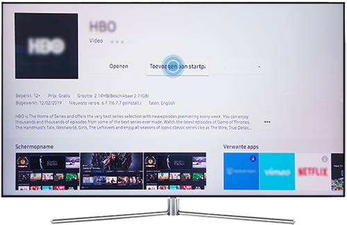 Verplaats geselecteerde app naar links of naar rechts