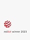 Logotypen för Red Dot Design Award Winner 2023 för T7 Shield Portable SSD.