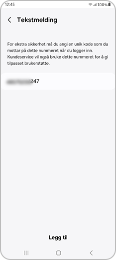 Telefonnummer fjernet fra totrinnsverifisering