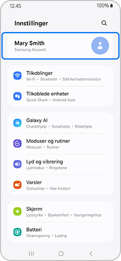 Samsung-konto