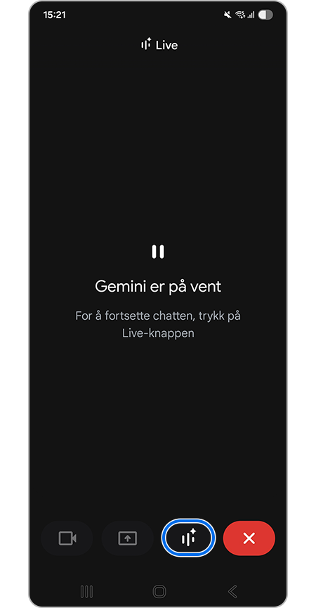 Holde Gemini under samtalen