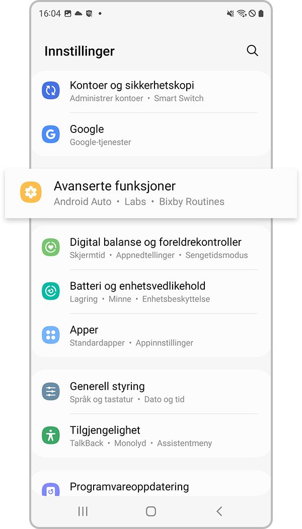 endre apper for s-pennen til s22, trinn 1