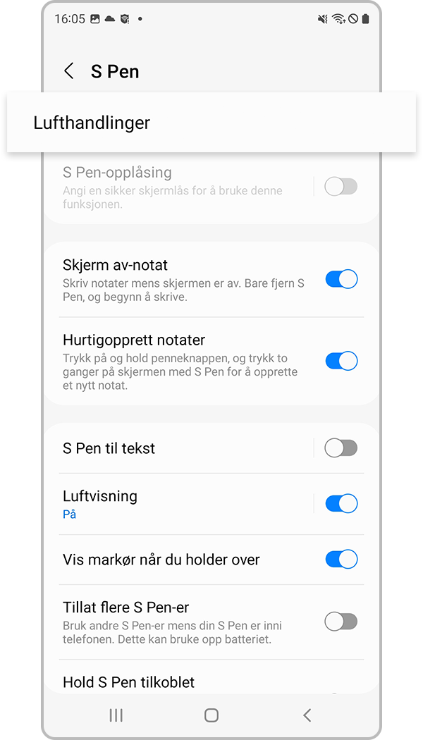 endre apper for s-pennen til s22, trinn 3