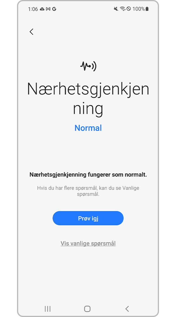 resultater for nærhetsgjenkjenning