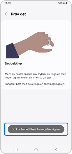 Dobbeltklype riktig melding
