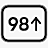 Over 98 tommer