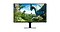 The monitor shows a scene of a warrior and a dragon facing each other.