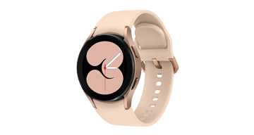 A folded Cream Galaxy Flip3 is placed upright with its rear camera and next to the device.