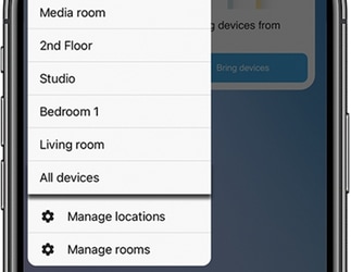 Control devices on a iPhone
