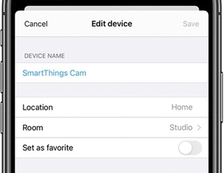 Edit devices details on a iPhone