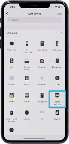 select robot vacuum for ios